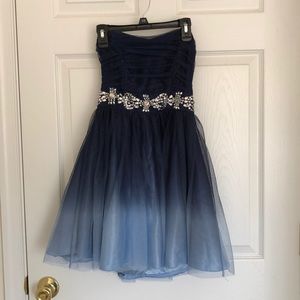 Short Navy Blue Dress!
